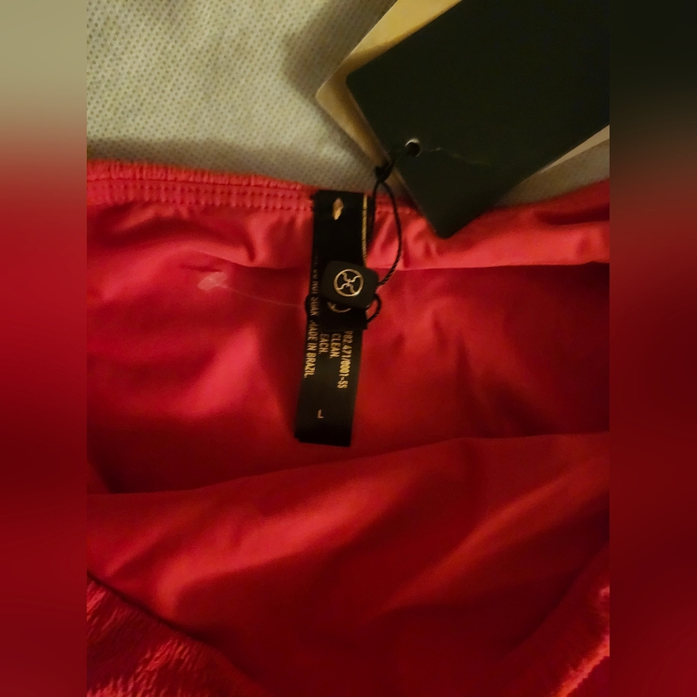 ViX Paula Hermanny Firenze Gigi Hot High Waist Bikini Bottoms In Red Sz L - Picture 4 of 7
